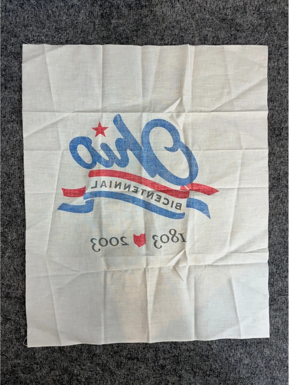 Ohio Bicentennial Cotton Tea Towel 1803-2003